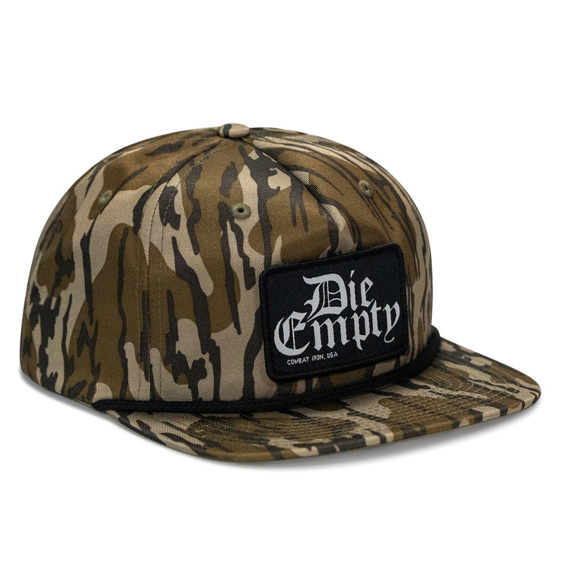 Load image into Gallery viewer, Die Empty Black Patch Flatbill Snapback Hat