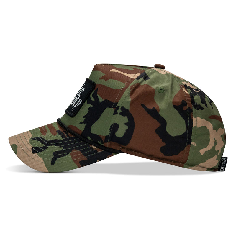 Load image into Gallery viewer, Die Empty. Black Patch Weekender Snapback