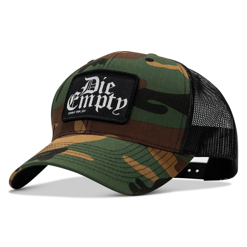Load image into Gallery viewer, Die Empty Black Patch Snapback Hat