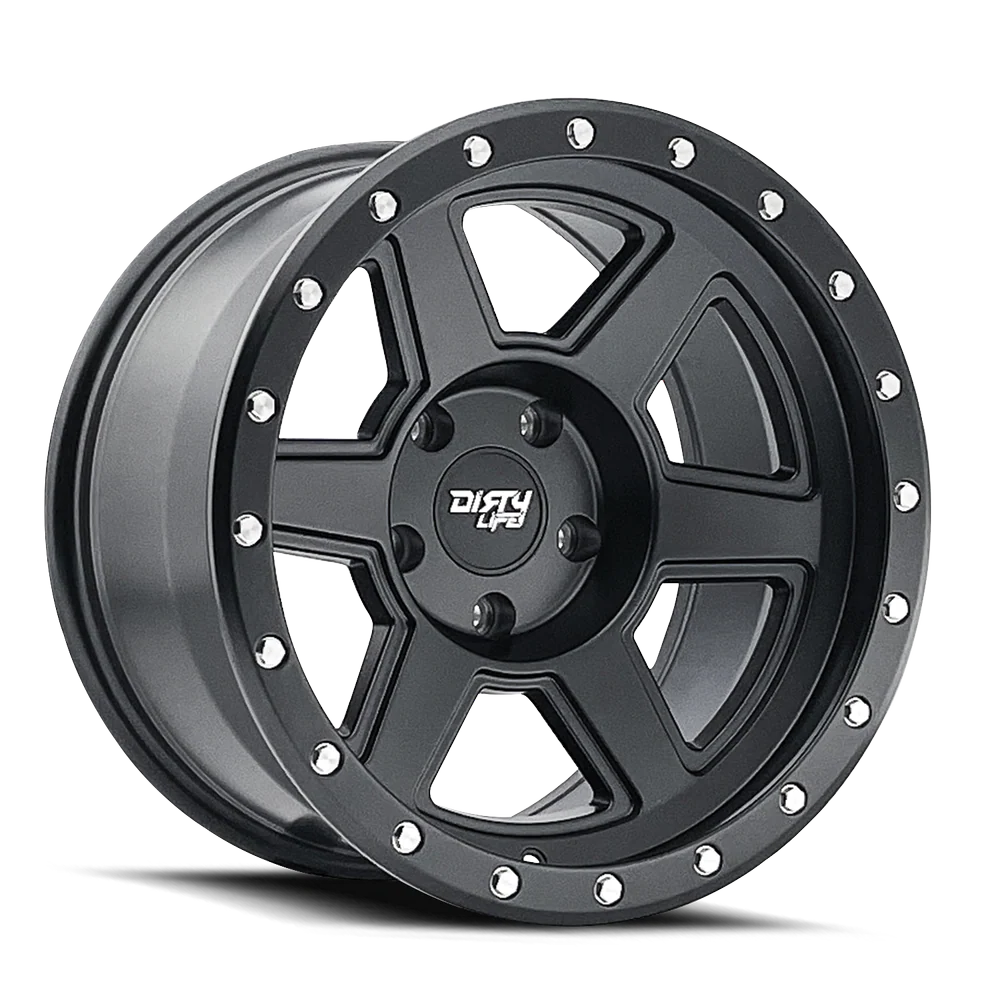 Dirty Life Compound 9315 20x10 / 8-170 BP / -25mm Offset / 125.2mm Hub Matte Black Wheel