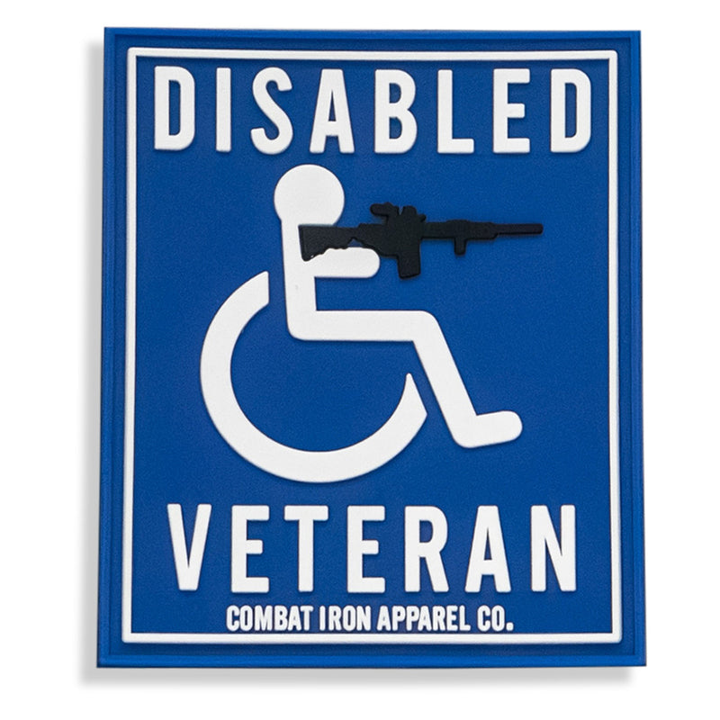 Load image into Gallery viewer, Disabled Veteran Handicap Sign PVC Patch