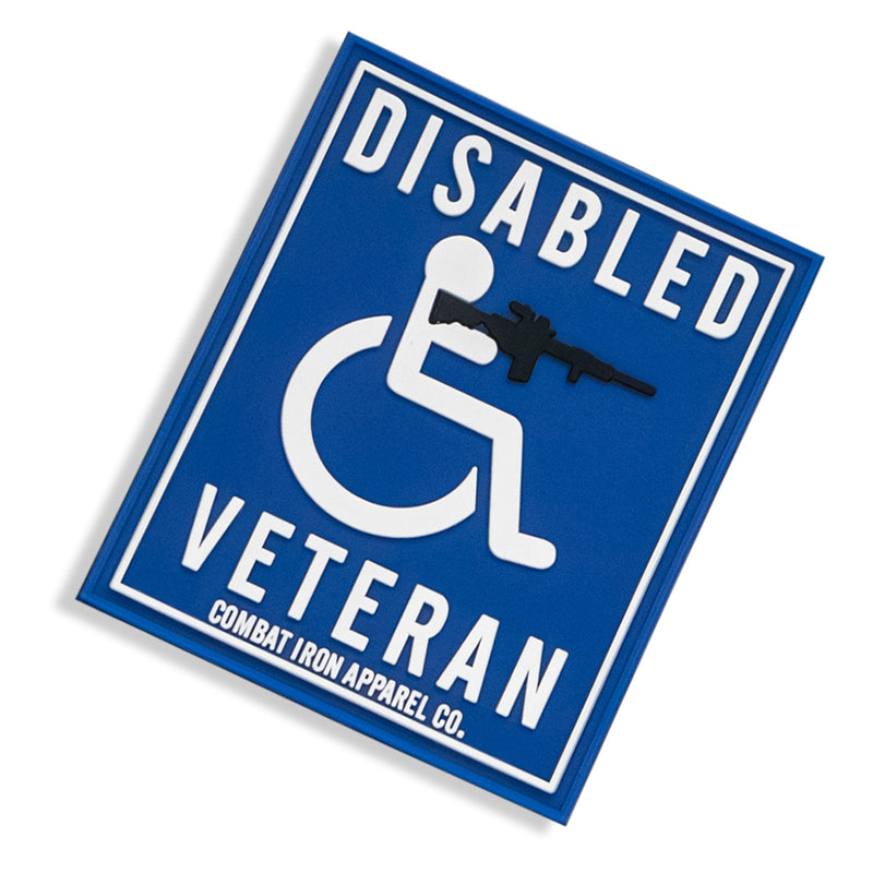 Load image into Gallery viewer, Disabled Veteran Handicap Sign PVC Patch