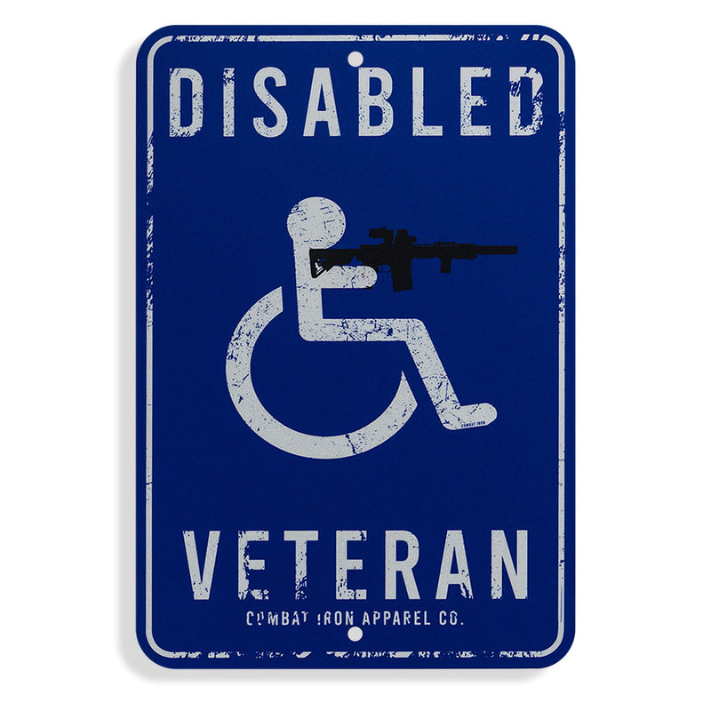 Load image into Gallery viewer, Disabled Veteran Metal Wall Mounted Sign