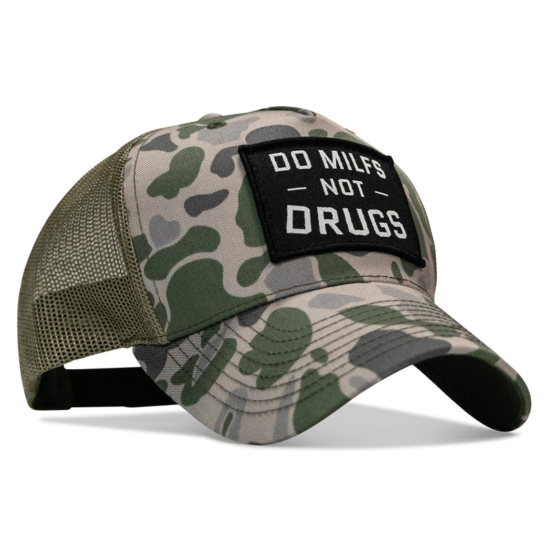 Load image into Gallery viewer, Do Milfs. Not Drugs. Patch Snapback HAT