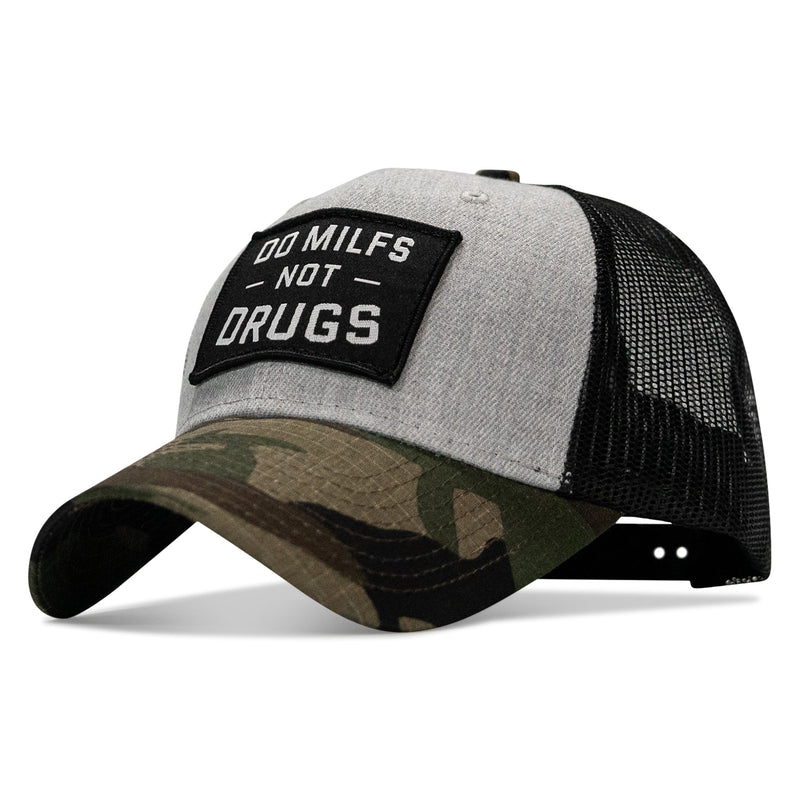 Load image into Gallery viewer, Do Milfs. Not Drugs. Patch Snapback HAT