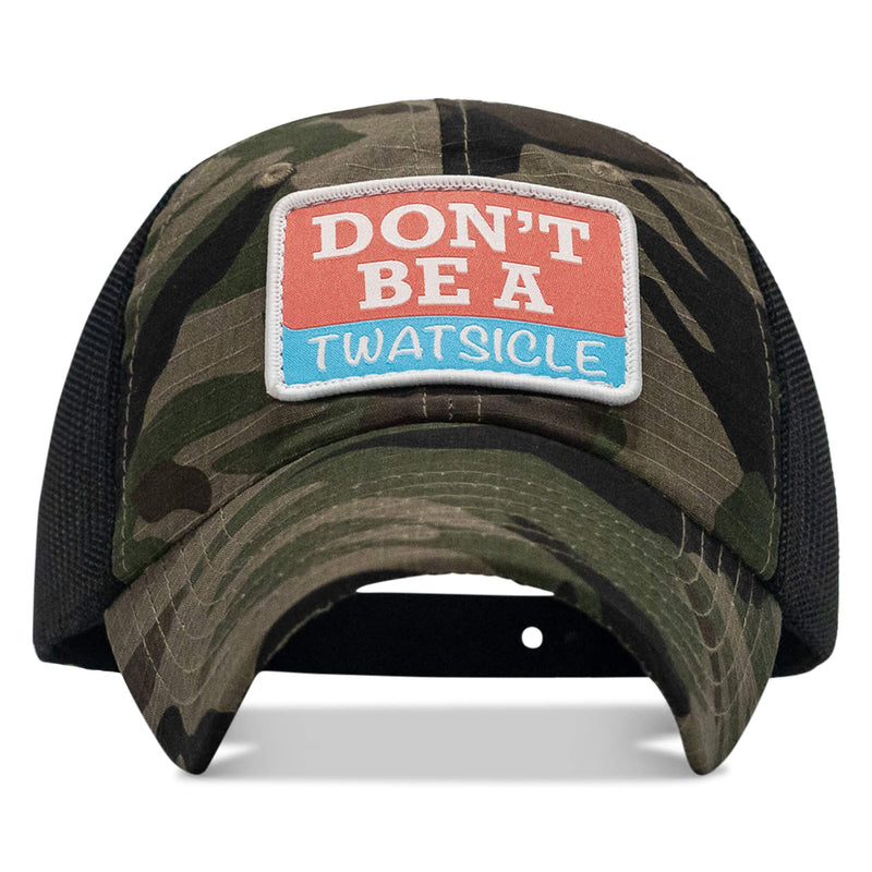 Load image into Gallery viewer, Don't Be A Twatsicle Patch Ripstop Mesh Snapback Hat