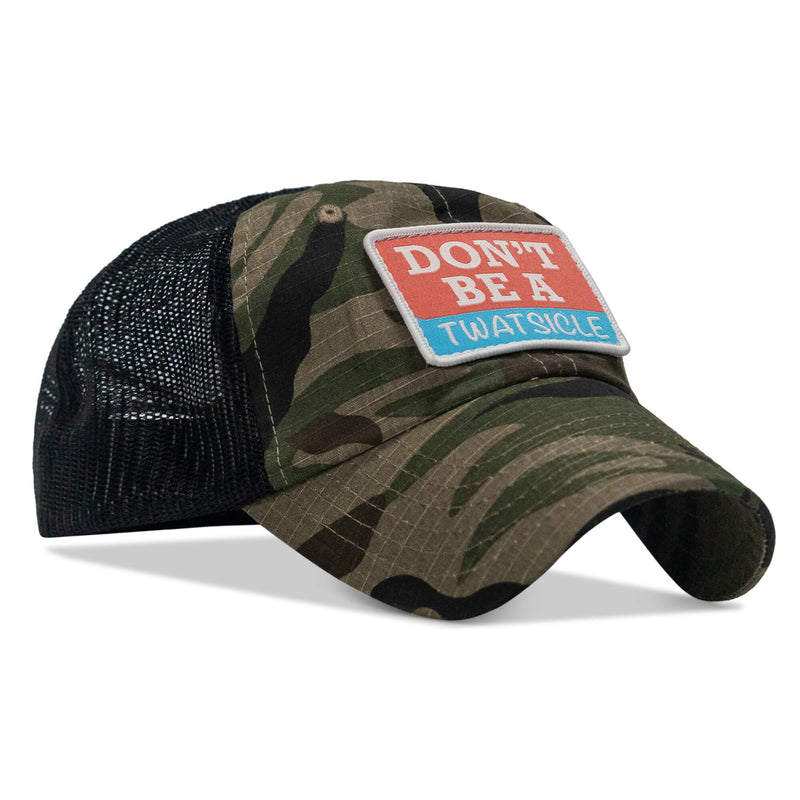 Load image into Gallery viewer, Don't Be A Twatsicle Patch Ripstop Mesh Snapback Hat