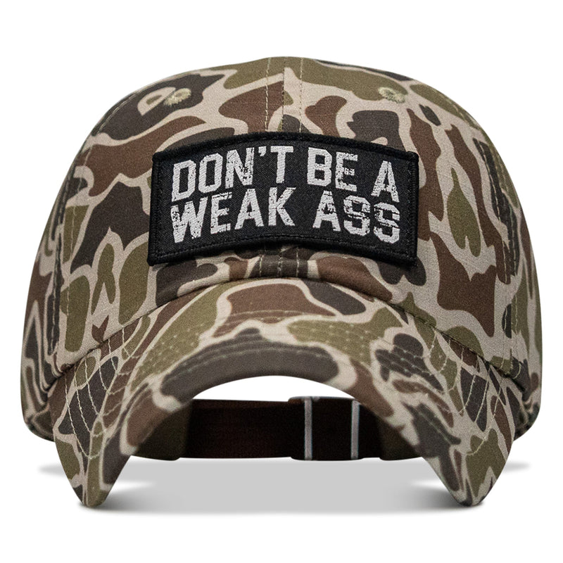 Load image into Gallery viewer, Don't Be A Weak Ass Patch Tactical Ripstop Mesh Snapback Hat