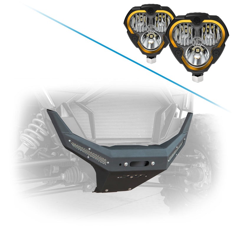 Load image into Gallery viewer, DRT Motorsports Polaris Polaris RZR Pro XP 2020-2024 Front Winch Bumper