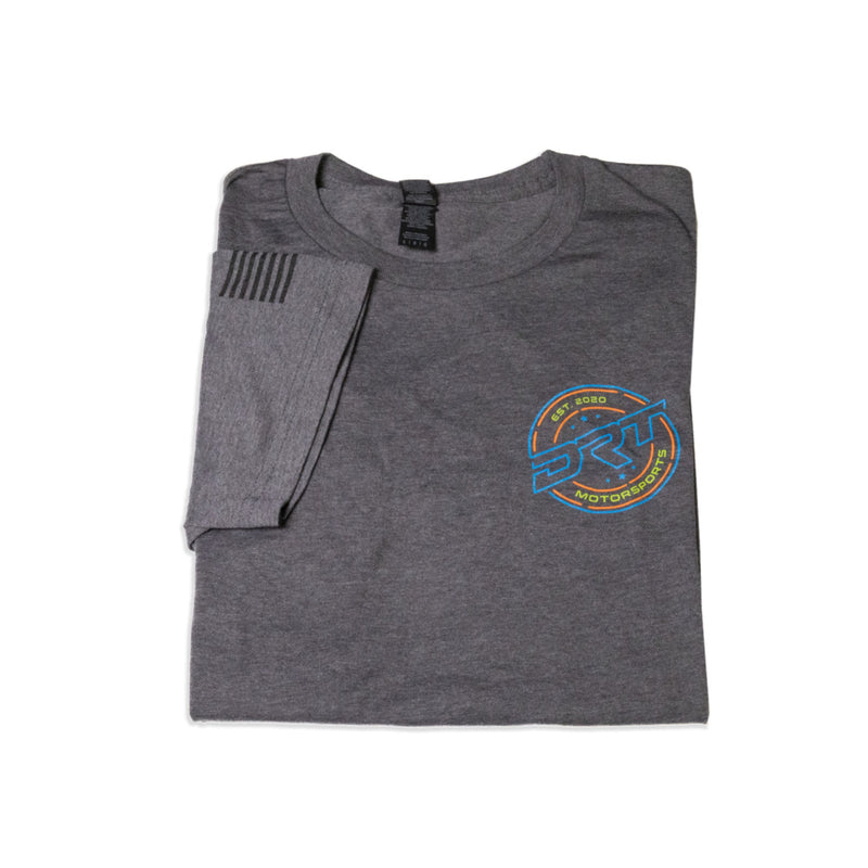 Load image into Gallery viewer, DRT Motorsports Retro Style T-Shirt, Heather Grey