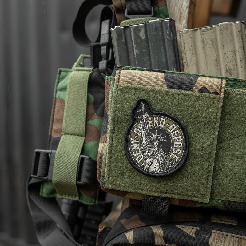 Load image into Gallery viewer, Deny. Defend. Depose. Velcro Patch