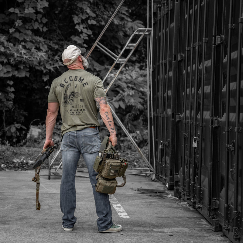 Load image into Gallery viewer, Become A Threat To The Darkness Men's T-Shirt