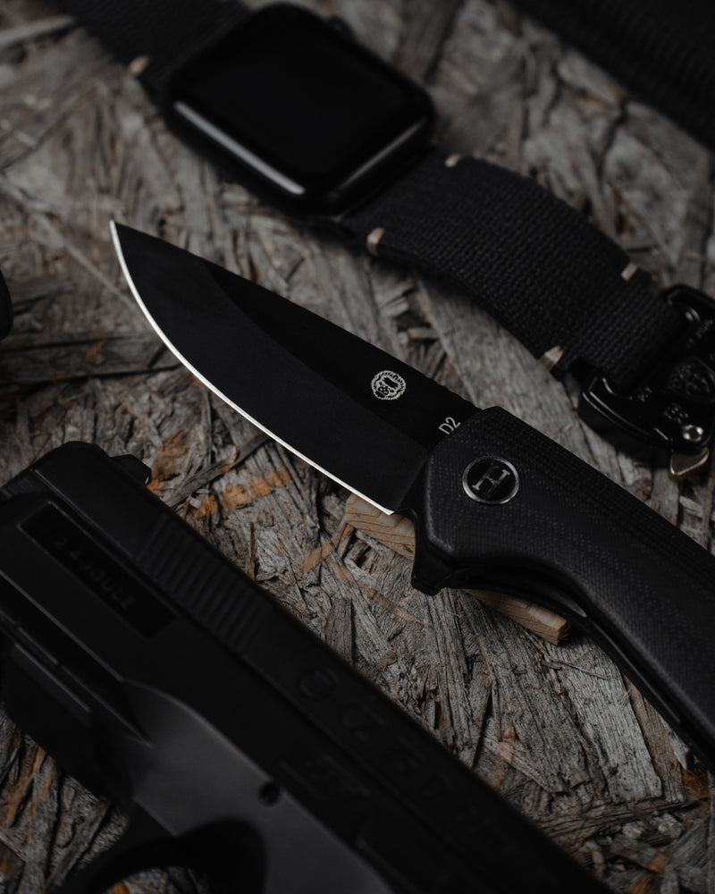 Load image into Gallery viewer, The Peasant Folding Pocket Knife Giftset for Men and Women (Black and Blue)