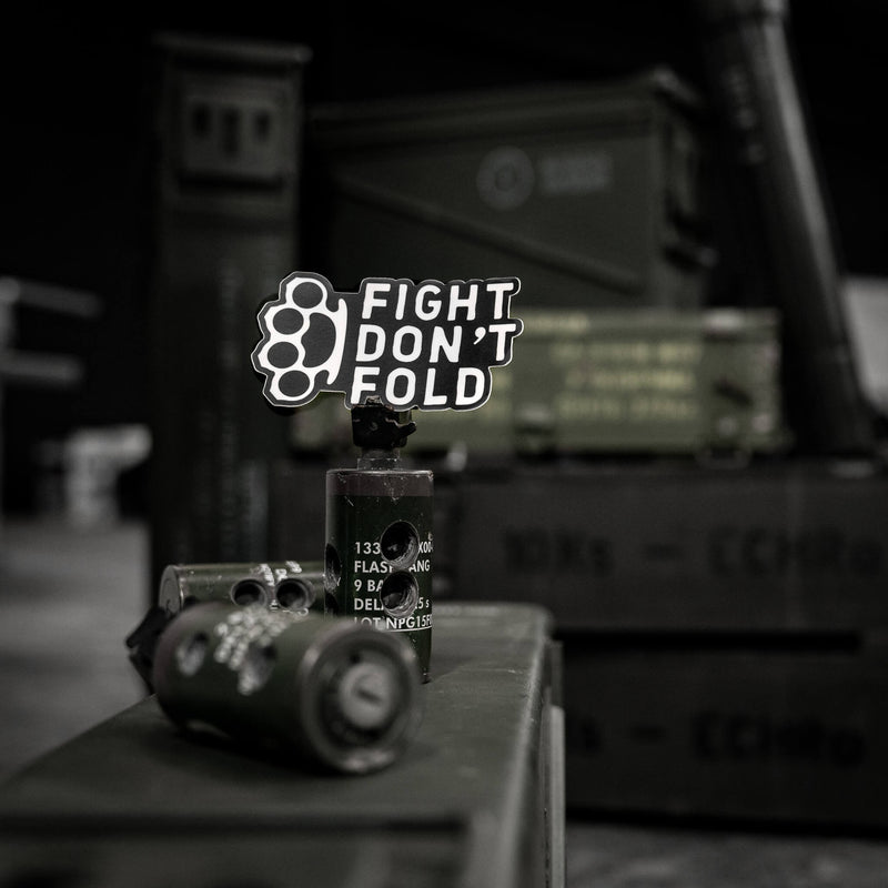 Load image into Gallery viewer, Fight Don't Fold Decal