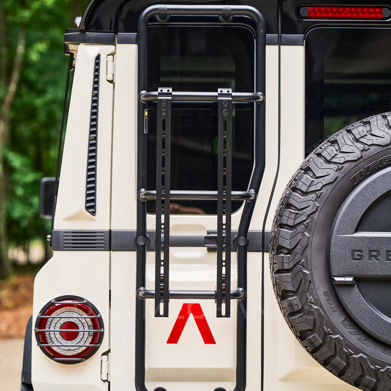 Load image into Gallery viewer, INEOS Grenadier: Ladder-Mounted Accessory Carrier – Modular Gear Mount, Gen 2