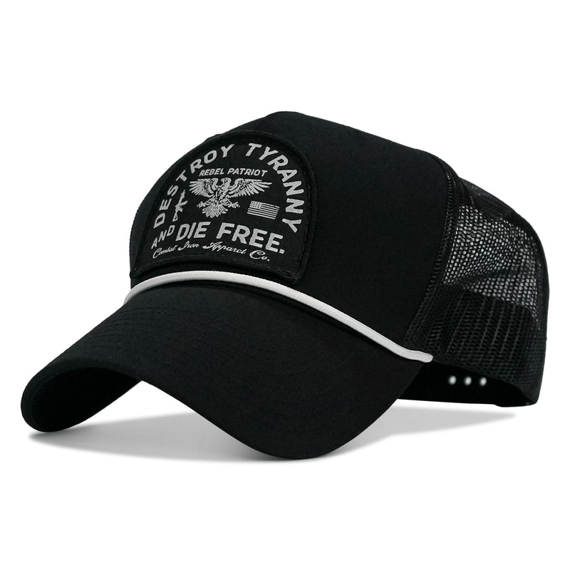 Load image into Gallery viewer, Destroy Tyranny and Die Free Patch Rope Snapback Hat