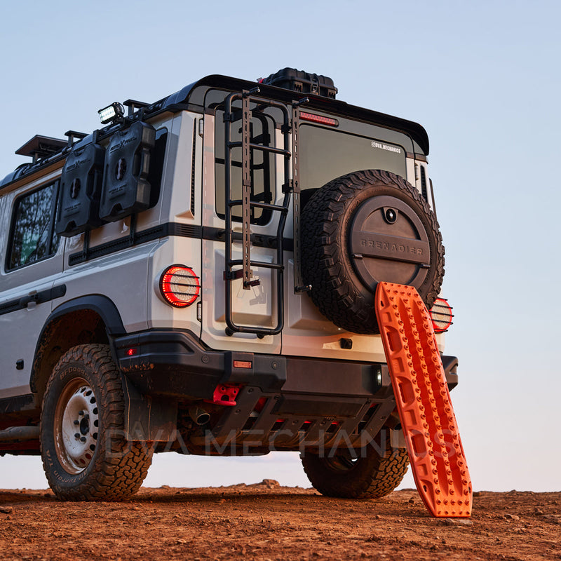 Load image into Gallery viewer, INEOS Grenadier: Ladder-Mounted Recovery Board Carrier – MaxTrax MKII & Lite