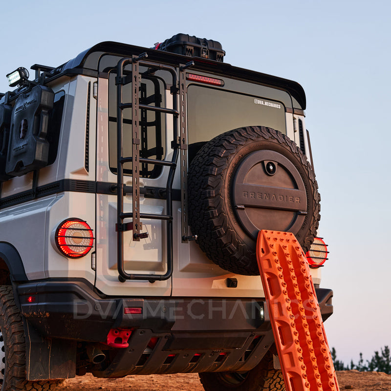 Load image into Gallery viewer, INEOS Grenadier: Ladder-Mounted Recovery Board Carrier – MaxTrax MKII & Lite