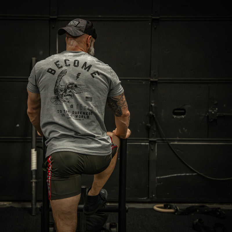 Load image into Gallery viewer, Become A Threat To The Darkness Men's T-Shirt
