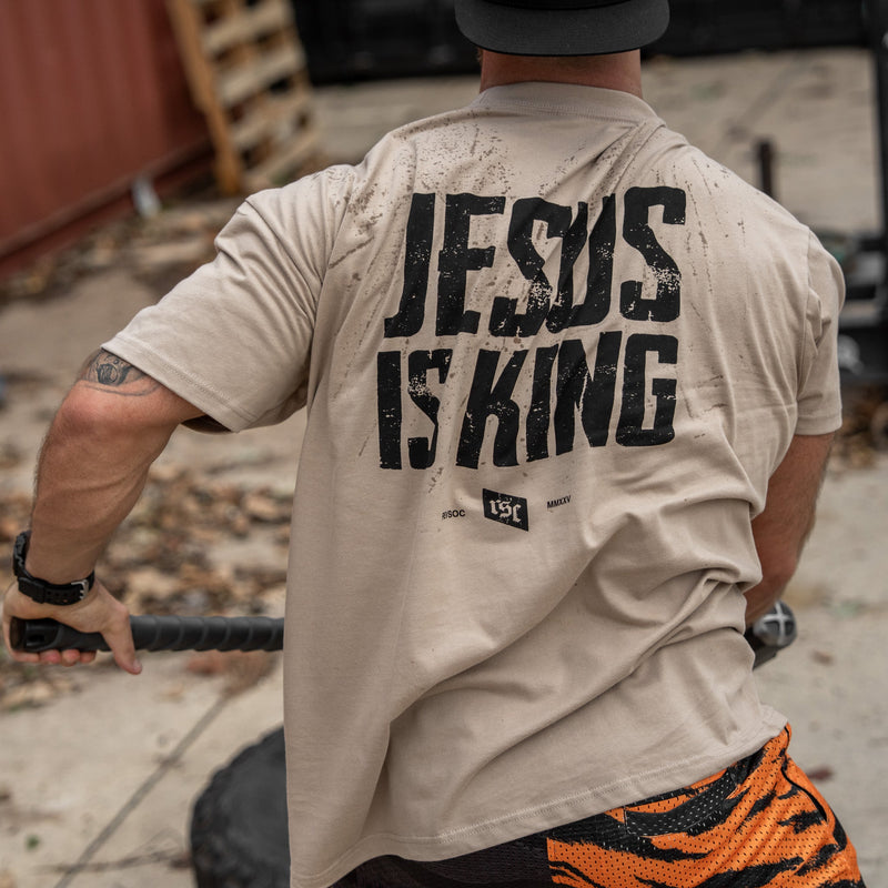 Load image into Gallery viewer, Jesus Is King Heavyweight Men's T-Shirt