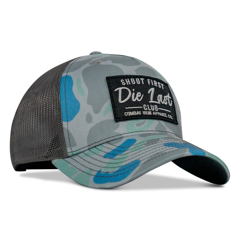 Load image into Gallery viewer, Shoot First. Die Last. Club Patch Snapback