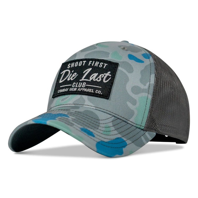 Load image into Gallery viewer, Shoot First. Die Last. Club Patch Snapback
