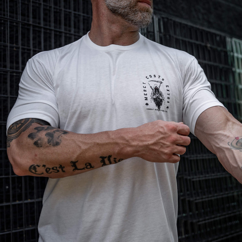 Load image into Gallery viewer, Mercy Costs Extra Men's T-Shirt