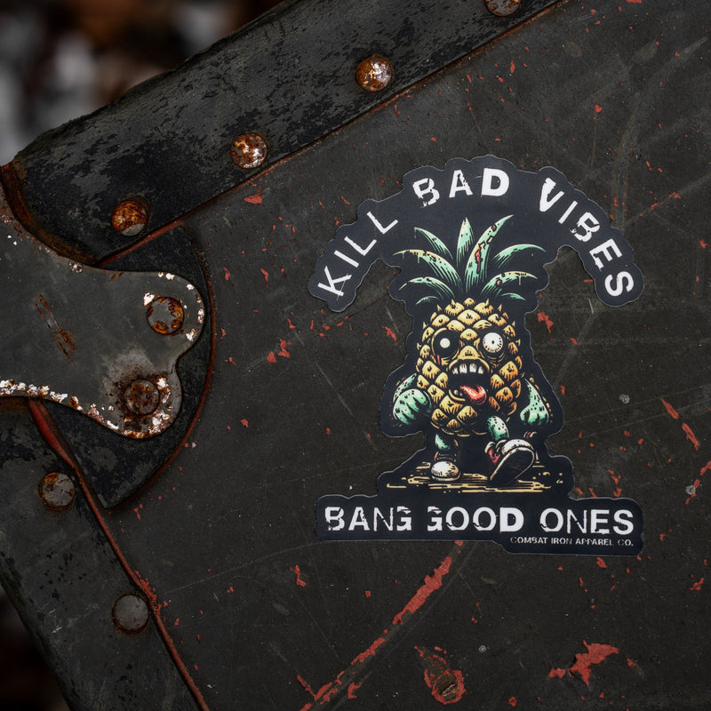Load image into Gallery viewer, Kill Bad Vibes Pineapple Decal