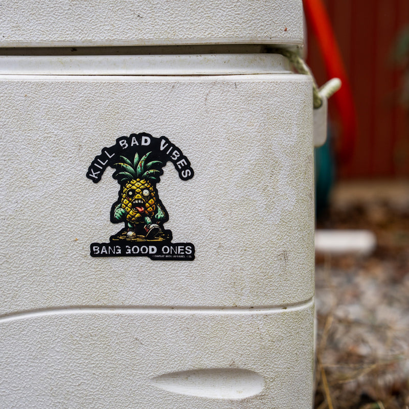 Load image into Gallery viewer, Kill Bad Vibes Pineapple Decal