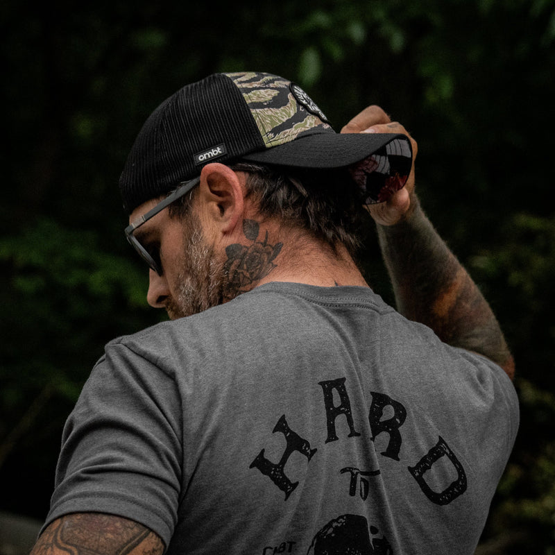 Load image into Gallery viewer, Kill Bad Vibes Skull Patch Original Ripstop Snapback Hat