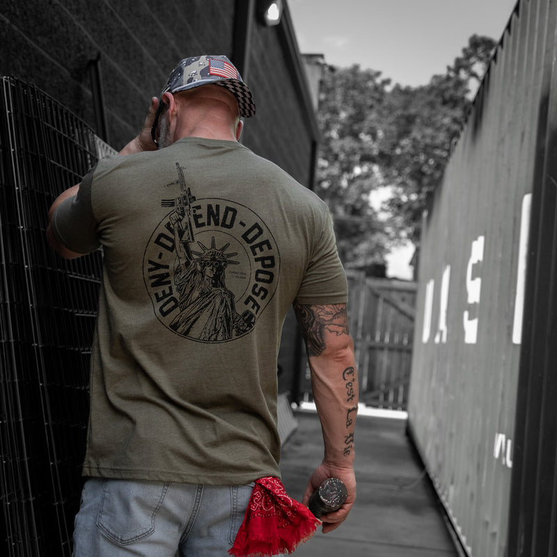 Load image into Gallery viewer, Deny. Defend. Depose Men's T-Shirt