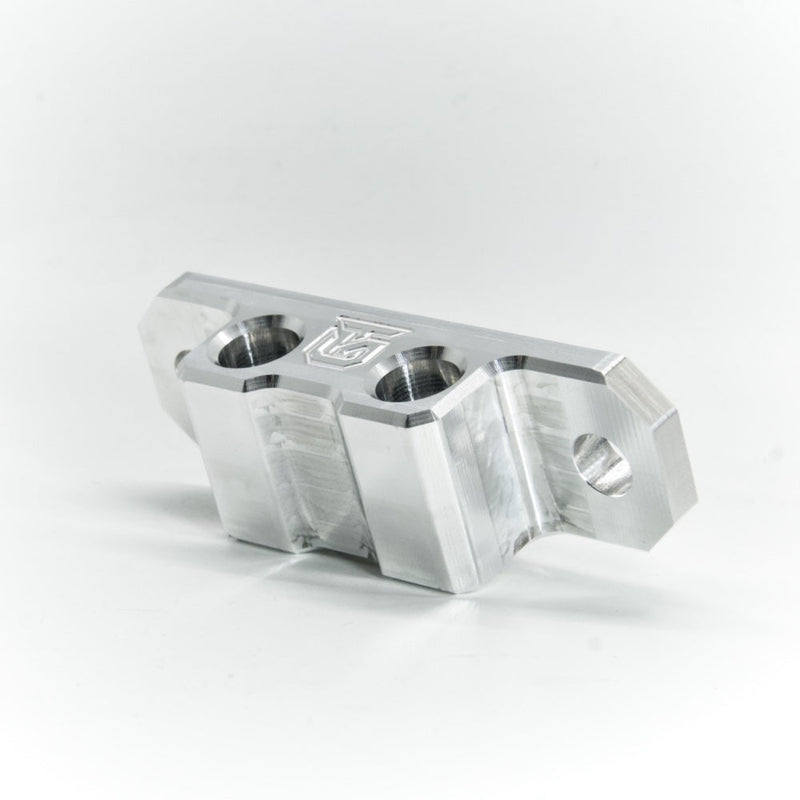 Load image into Gallery viewer, Billet aluminum Rotopax mount adapter for extrusion roof rack cross bars.