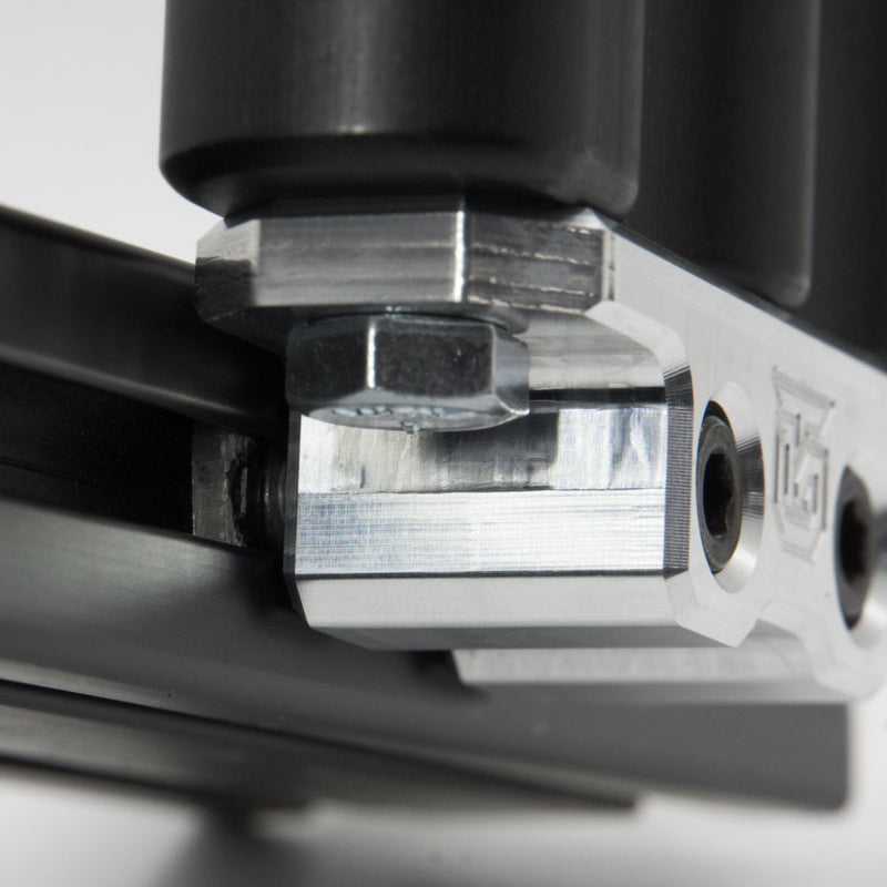 Load image into Gallery viewer, Billet aluminum Rotopax mount adapter for extrusion roof rack cross bars.