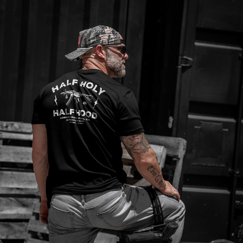 Load image into Gallery viewer, Half Holy. Half Hood Men's T-Shirt
