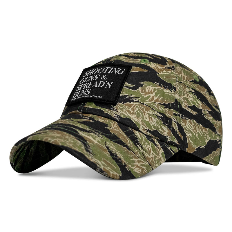 Load image into Gallery viewer, Shooting Guns & Spread'n Buns Patch Ripstop Tactical Hat