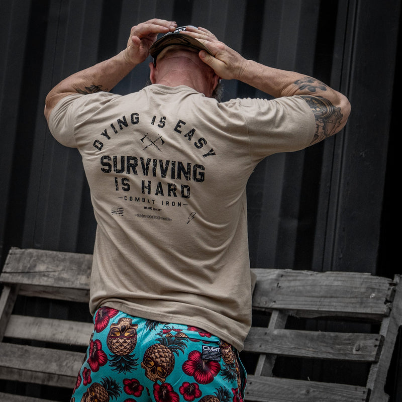 Load image into Gallery viewer, Dying is Easy. Surviving Is Hard Men's T-Shirt