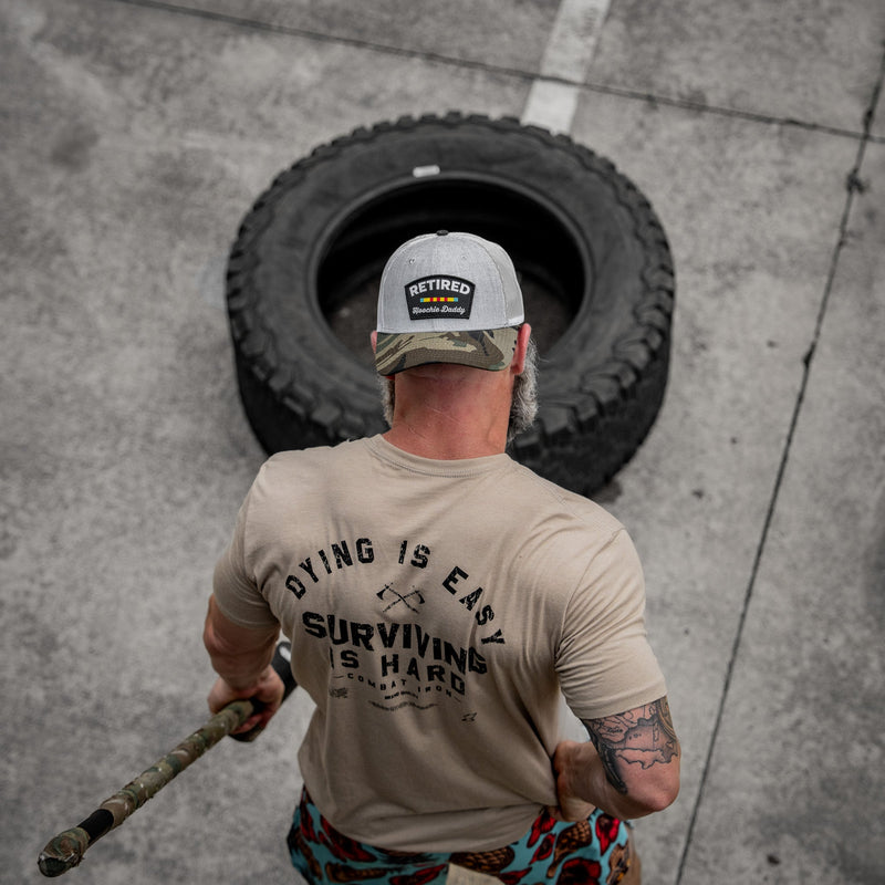 Load image into Gallery viewer, Dying is Easy. Surviving Is Hard Men's T-Shirt