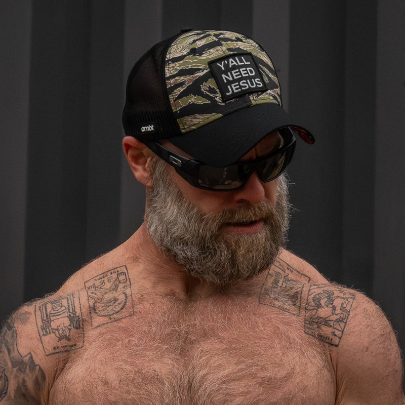 Load image into Gallery viewer, Y'all Need Jesus Patch Original Ripstop Snapback Hat