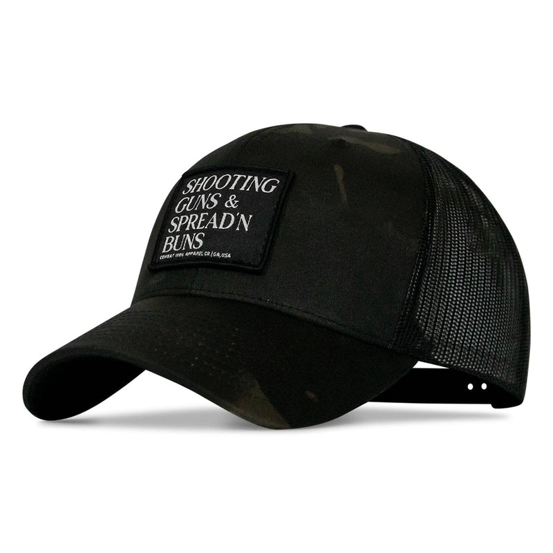 Load image into Gallery viewer, Shooting Guns & Spread'n Buns Patch Snapback Hat