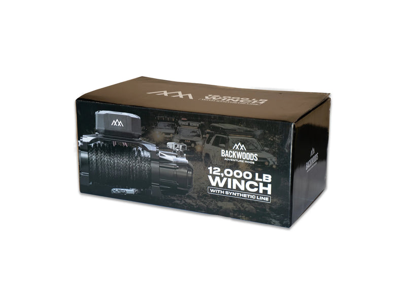 Load image into Gallery viewer, Backwoods Offroad Winch - 12,000lb w/ Synthetic Line