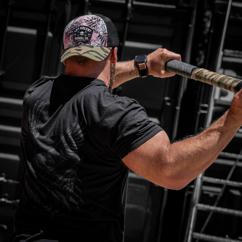 Load image into Gallery viewer, Lift Violent Barbell Co Patch Original Ripstop Snapback Hat