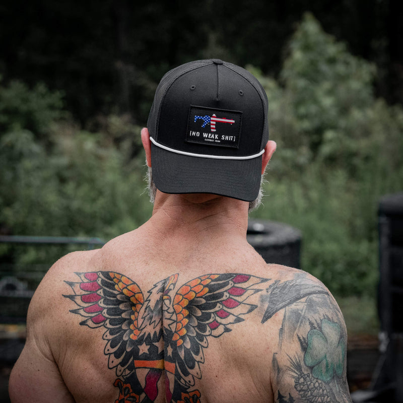 Load image into Gallery viewer, No Weak Shit Patch Rope Snapback Hat
