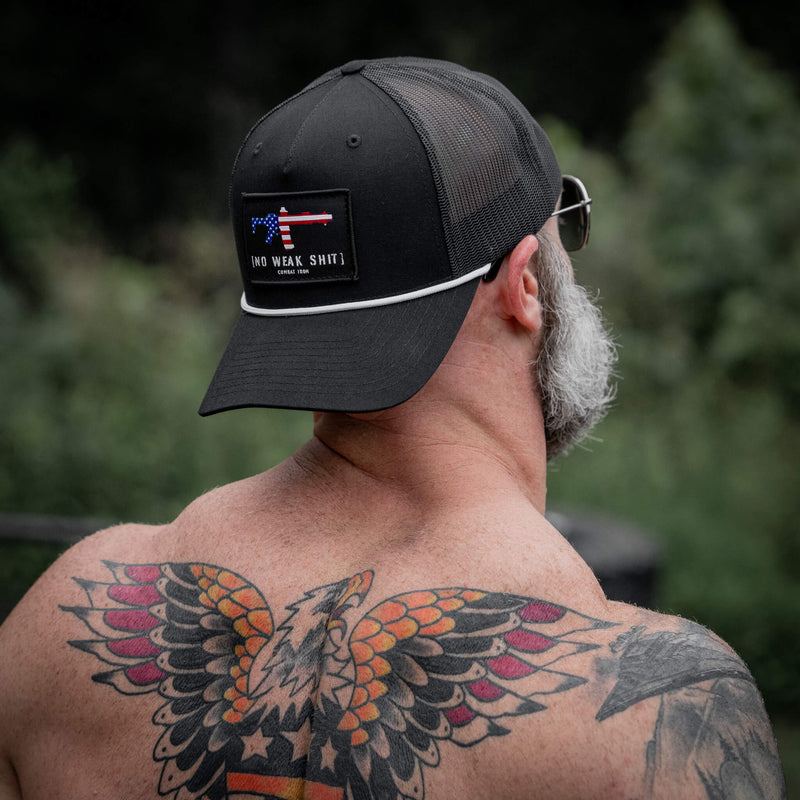 Load image into Gallery viewer, No Weak Shit Patch Rope Snapback Hat