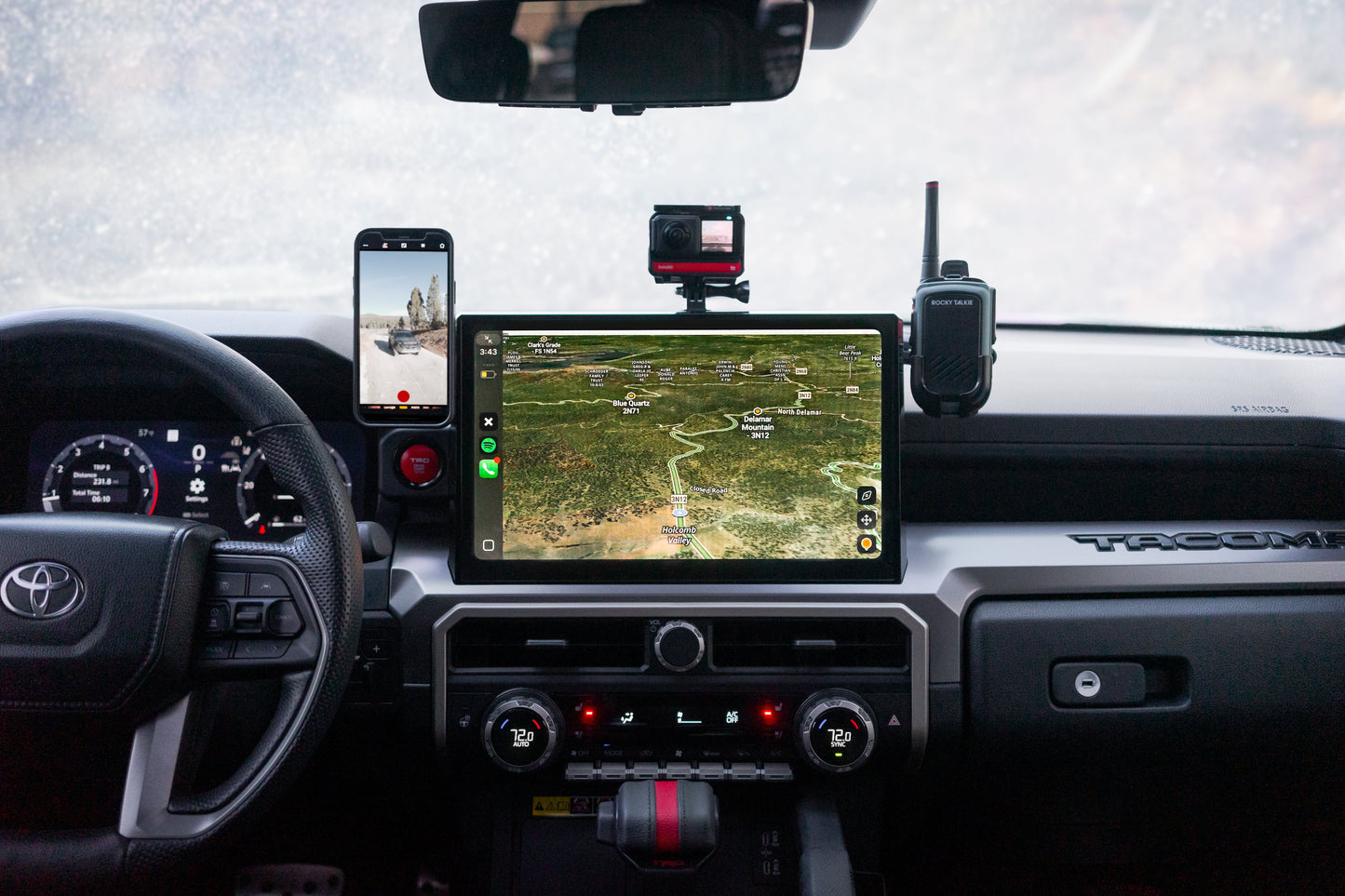 2024-2026 Toyota Tacoma Dash Mount-14” Screen