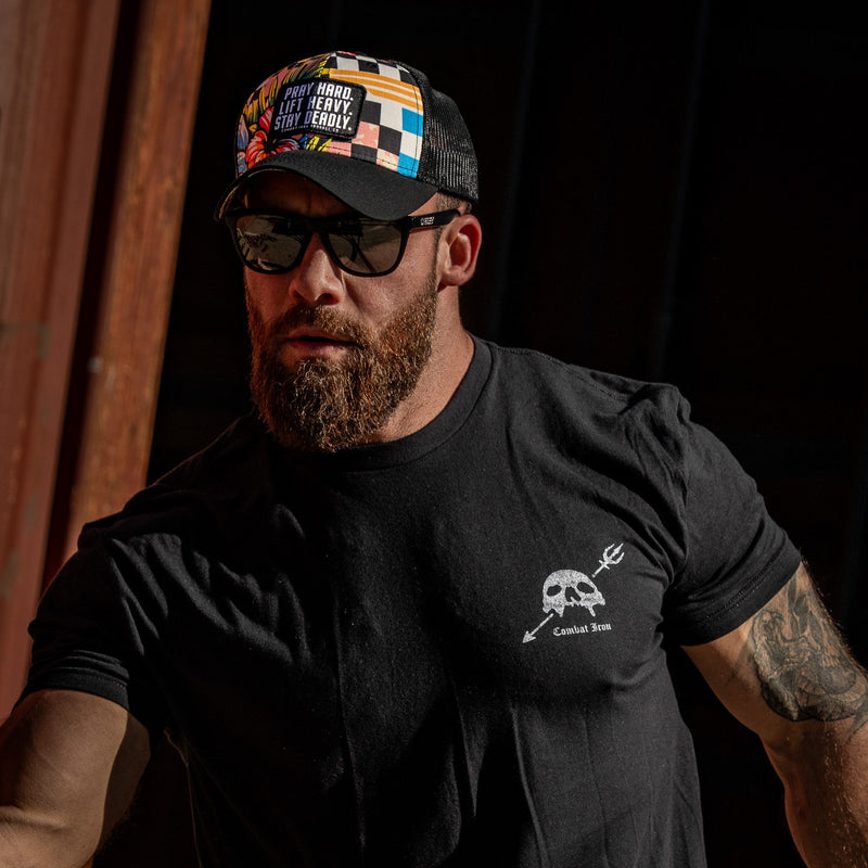 Load image into Gallery viewer, Pray Hard. Lift Heavy. Stay Deadly. Patch Original Ripstop Snapback Hat