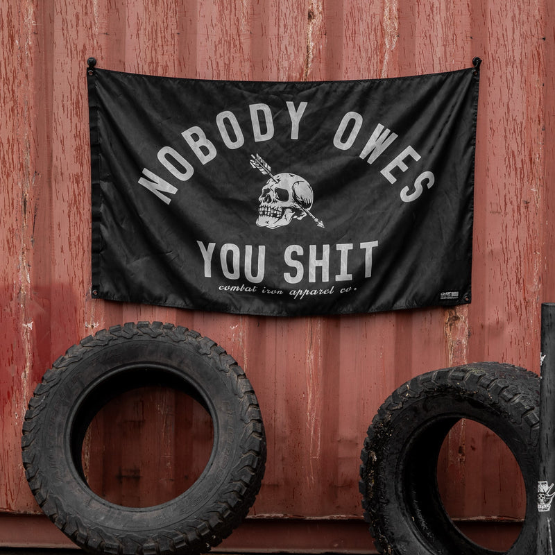 Load image into Gallery viewer, Nobody Owes You Sht 3' x 5' Flag