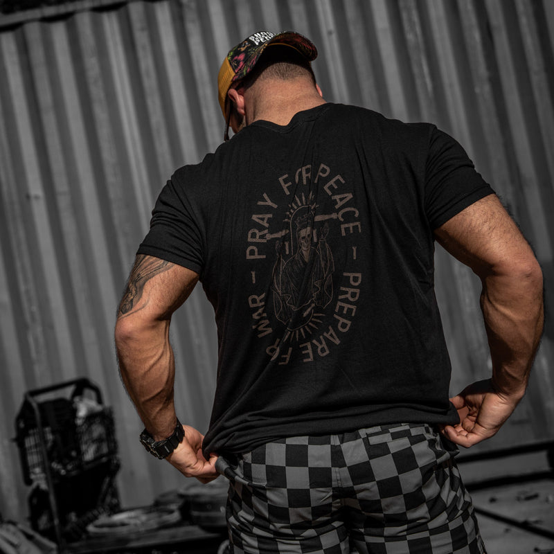 Load image into Gallery viewer, Pray For Peace. Prepare For War. Men's T-Shirt