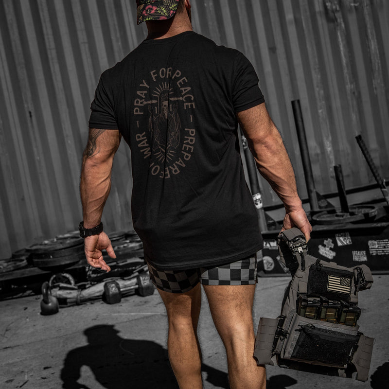 Load image into Gallery viewer, Pray For Peace. Prepare For War. Men's T-Shirt
