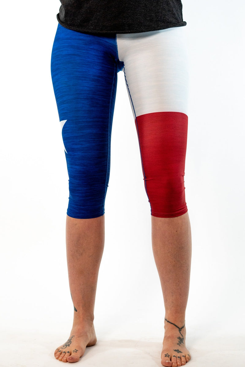 Load image into Gallery viewer, Texas State Pride Flag Capris *FINAL SALE*