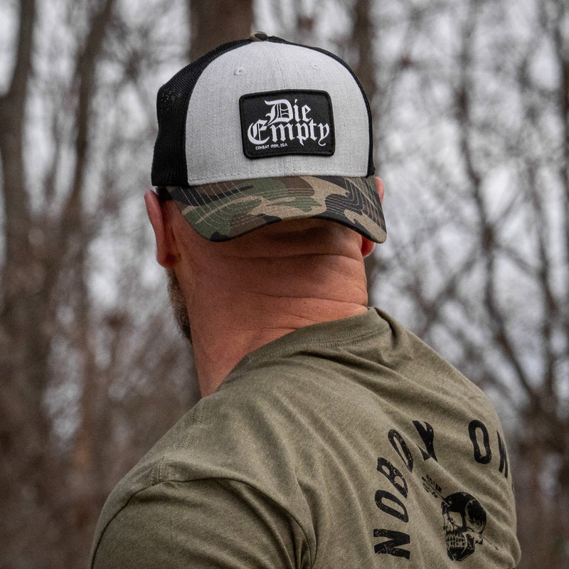 Load image into Gallery viewer, Die Empty Black Patch Snapback Hat